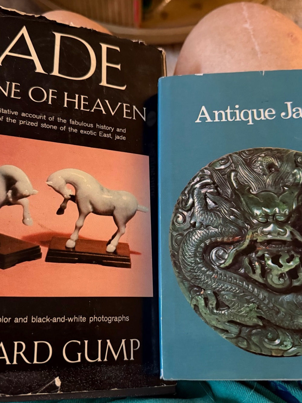 Antique Jade Decorative Book Pair Reference and Photos. Historical 1960’s